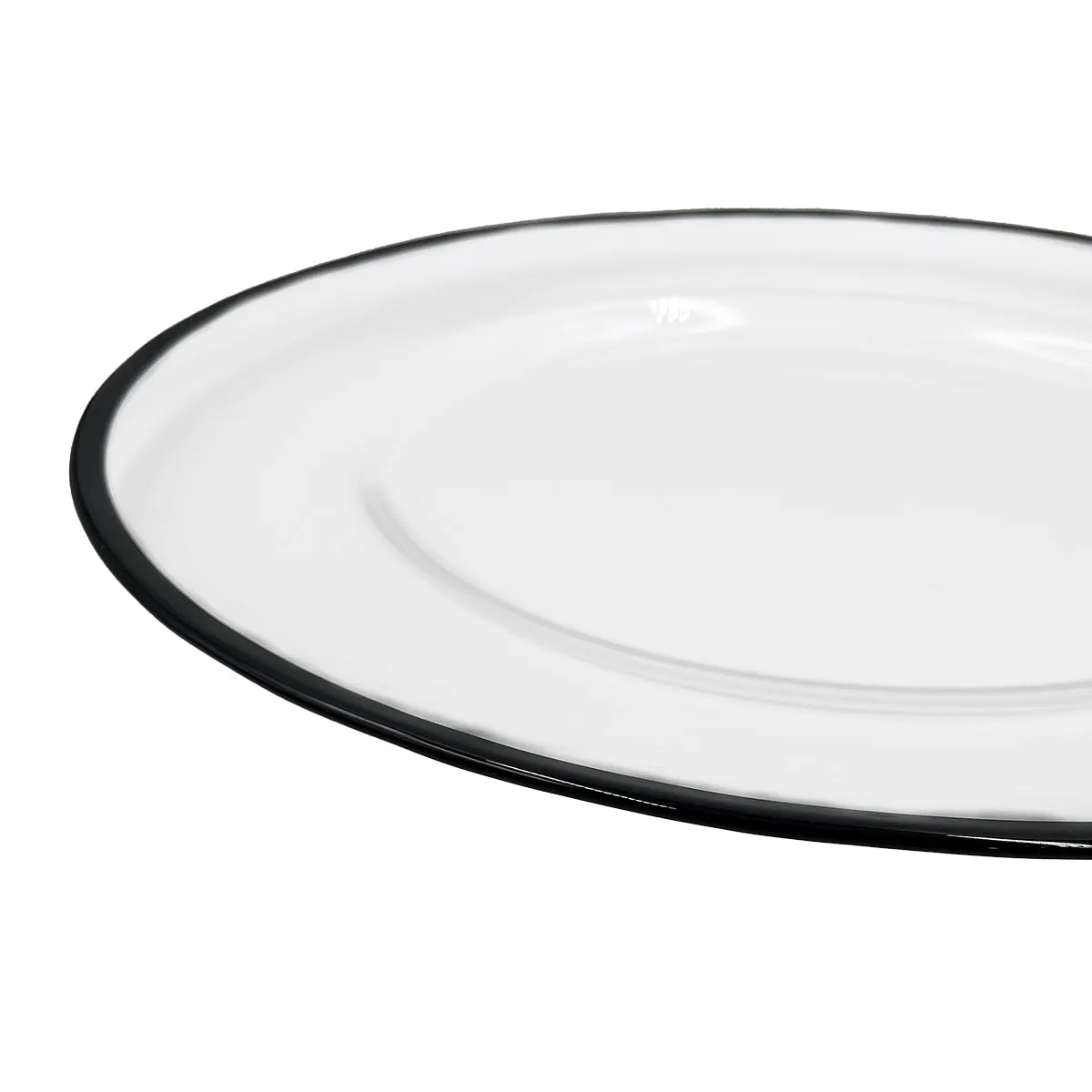 Klasik - Glass Charger Plate in Black (Item # 0241)