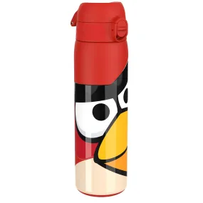 Leak Proof Slim Water Bottle, Stainless Steel, Angry Birds Big Red, 600ml (20oz)