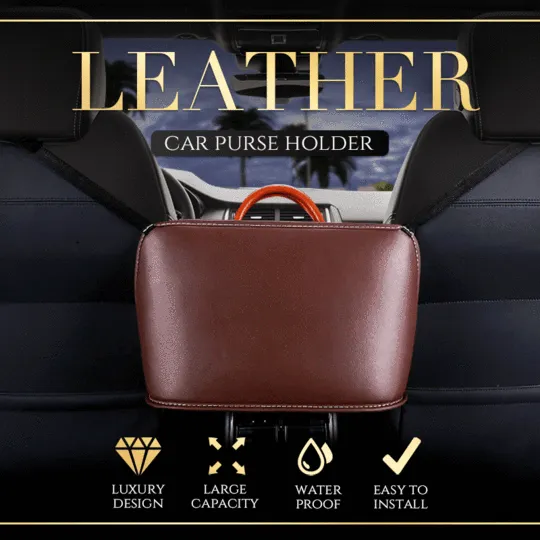 Leather Car Purse Holder