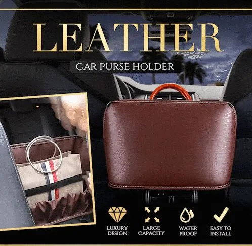 Leather Car Purse Holder