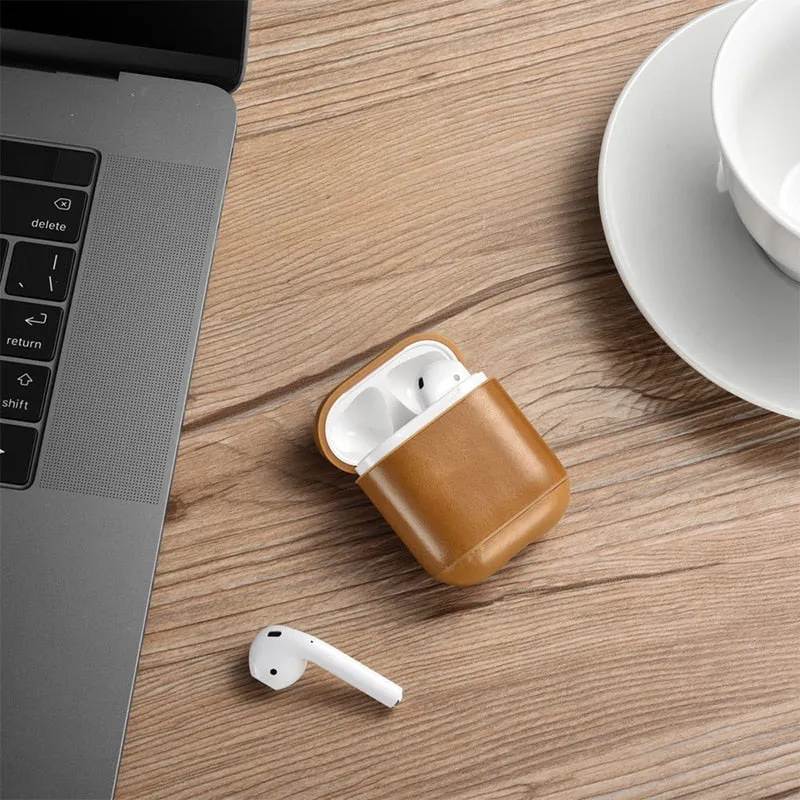 Leather Case For Apple Airpods