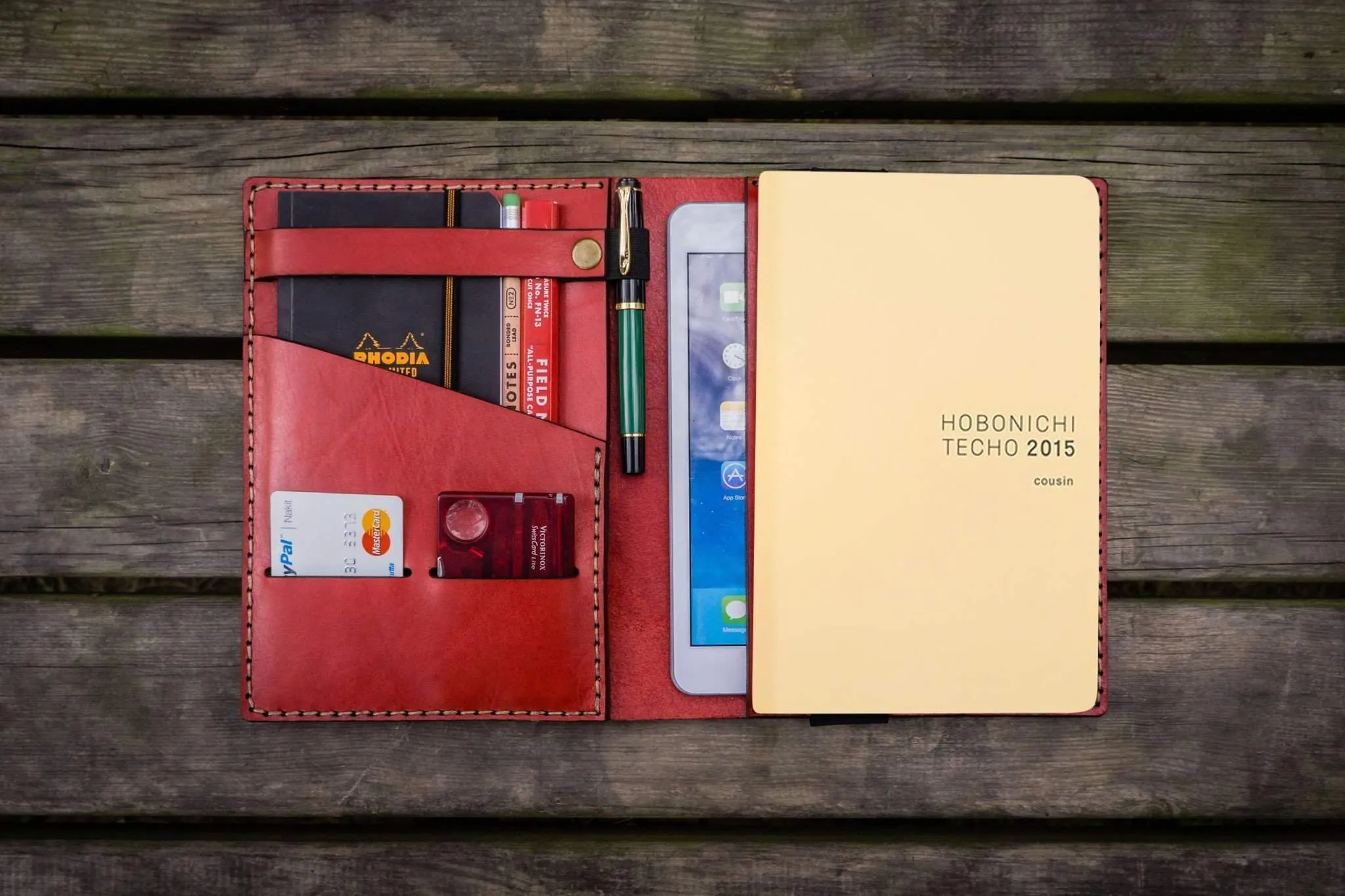 Leather Leuchtturm1917 A5 Notebook Cover - Red