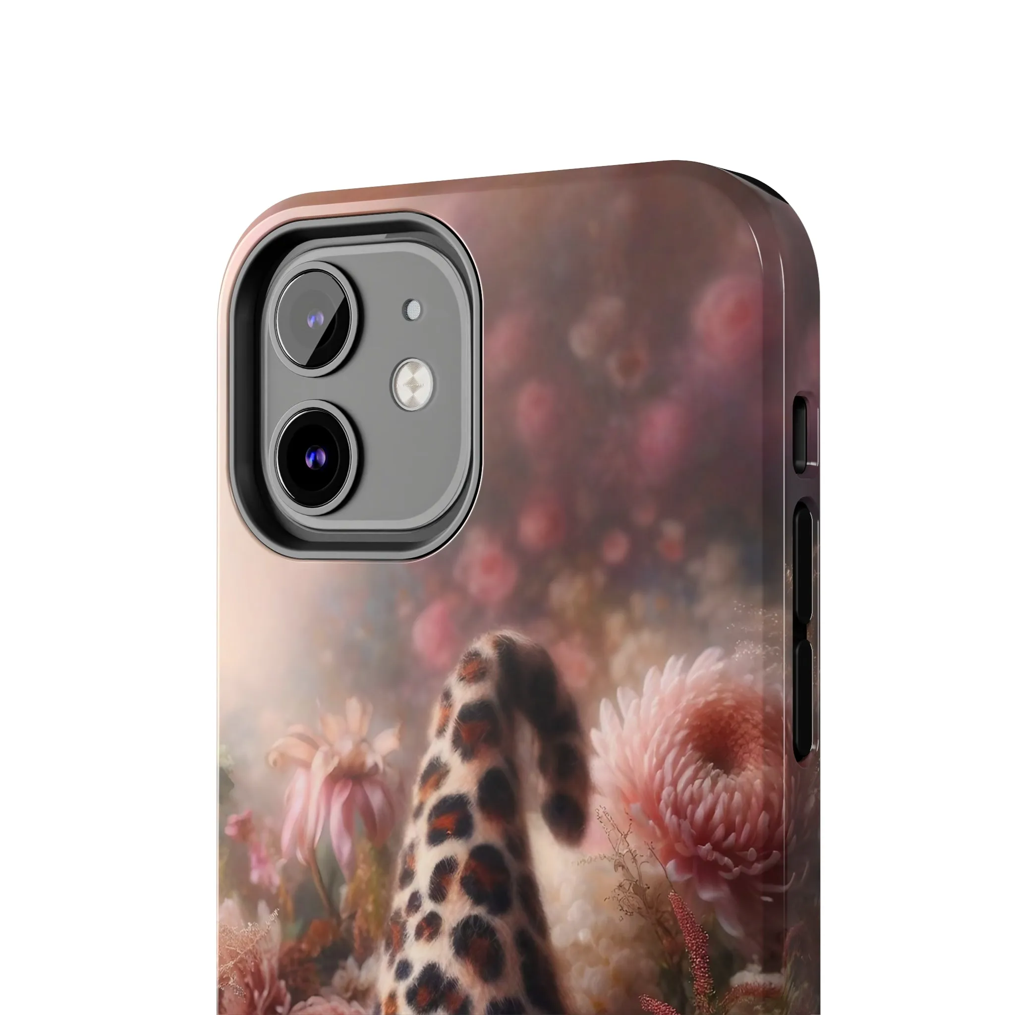 Leopard Print Fantasy Gnome Design Phone Case- Lightweight, Impact Resistant Cover for iPhone 6, 6s, 12, 13, 14, 15