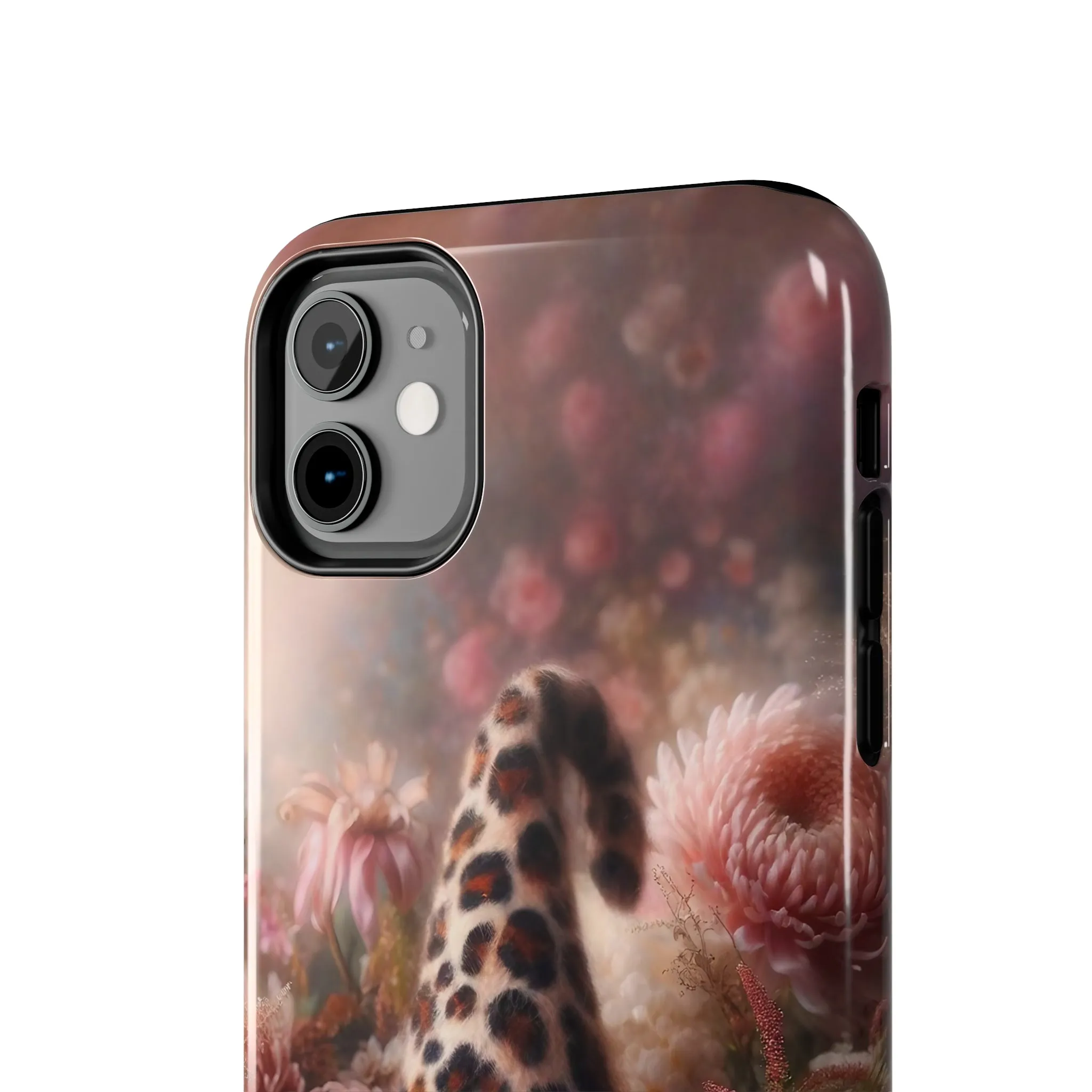 Leopard Print Fantasy Gnome Design Phone Case- Lightweight, Impact Resistant Cover for iPhone 6, 6s, 12, 13, 14, 15