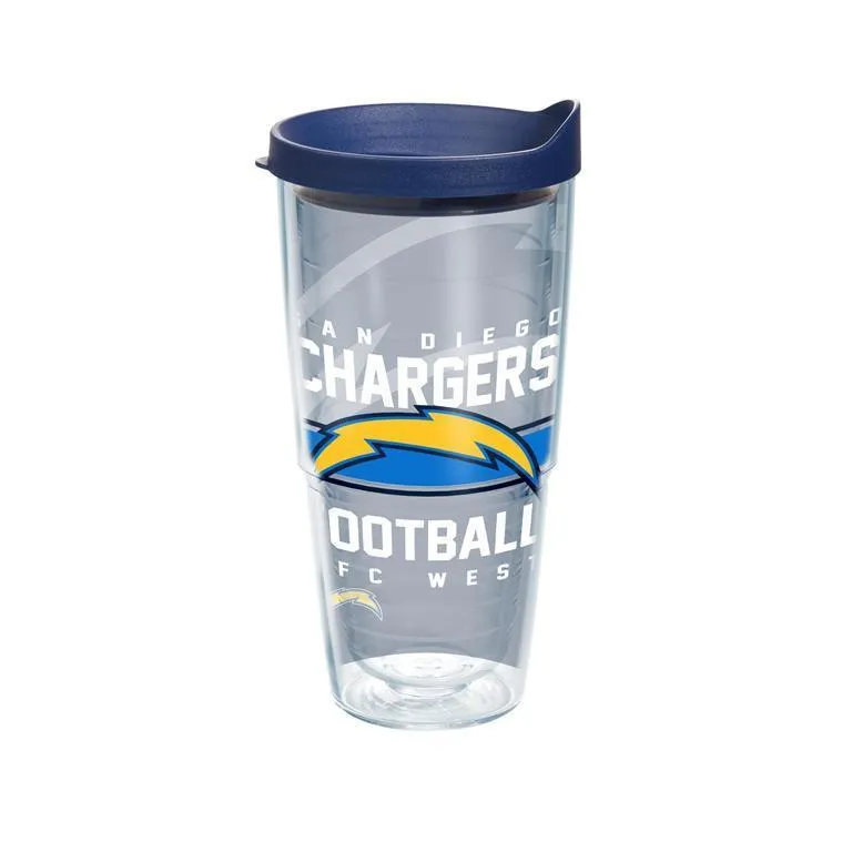 Los Angeles Chargers Gridiron 24 oz. Tervis Tumbler with Lid - (Set of 2)