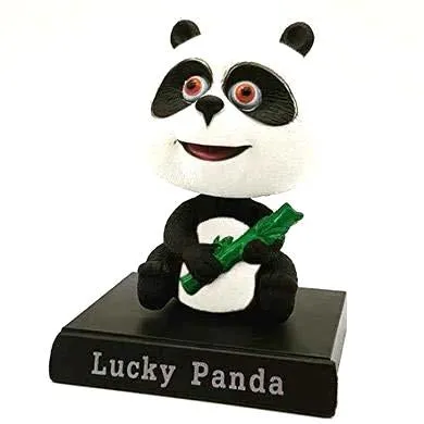 Lucky Panda |Bobblehead With Mobile Holder | 13.5 Cms |