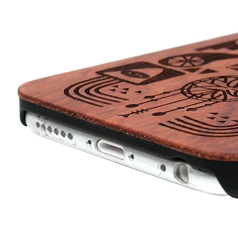 Luxury Hard Wooden for Case Iphone Models