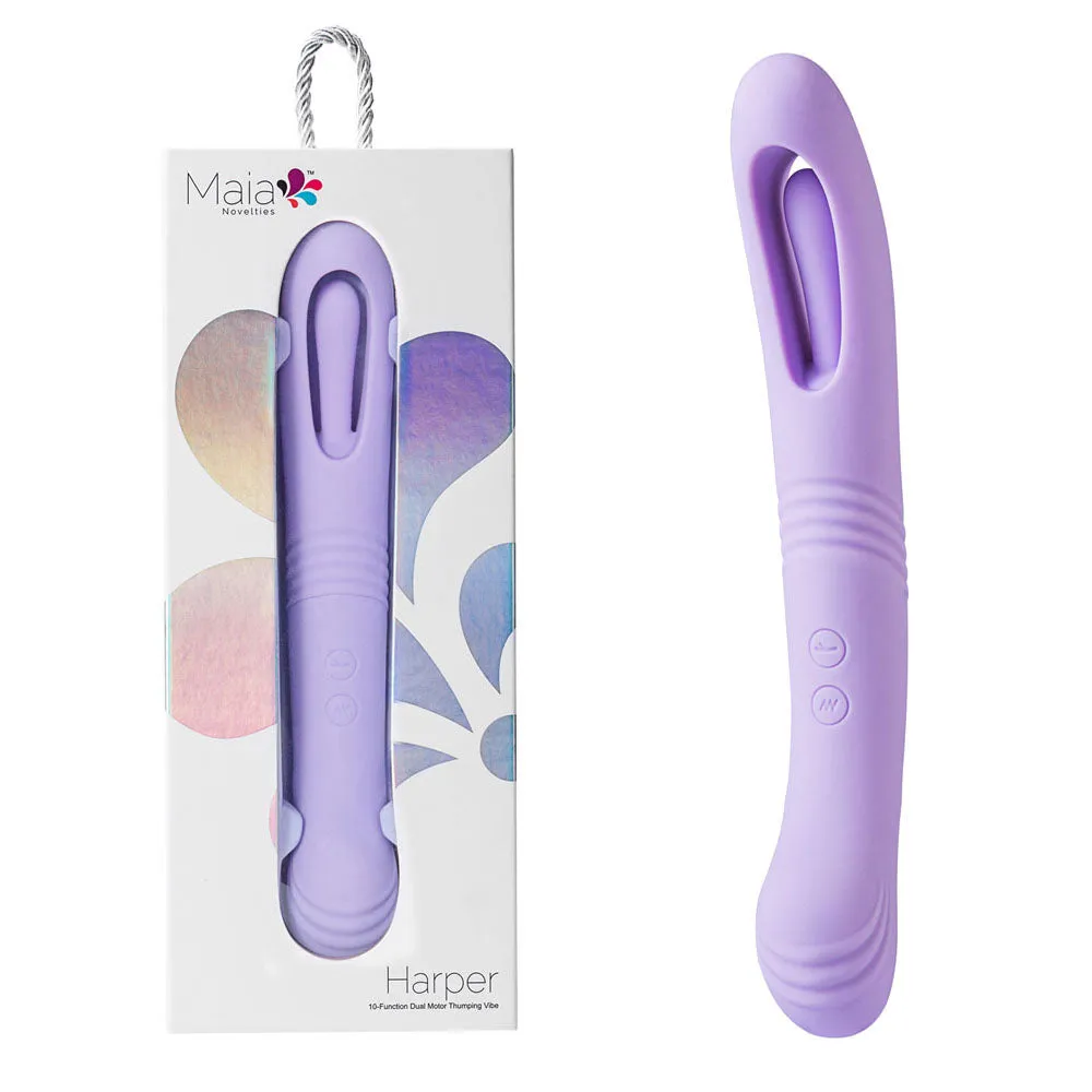 Maia HARPER - Purple 24.1 cm USB Rechargeable Vibrator