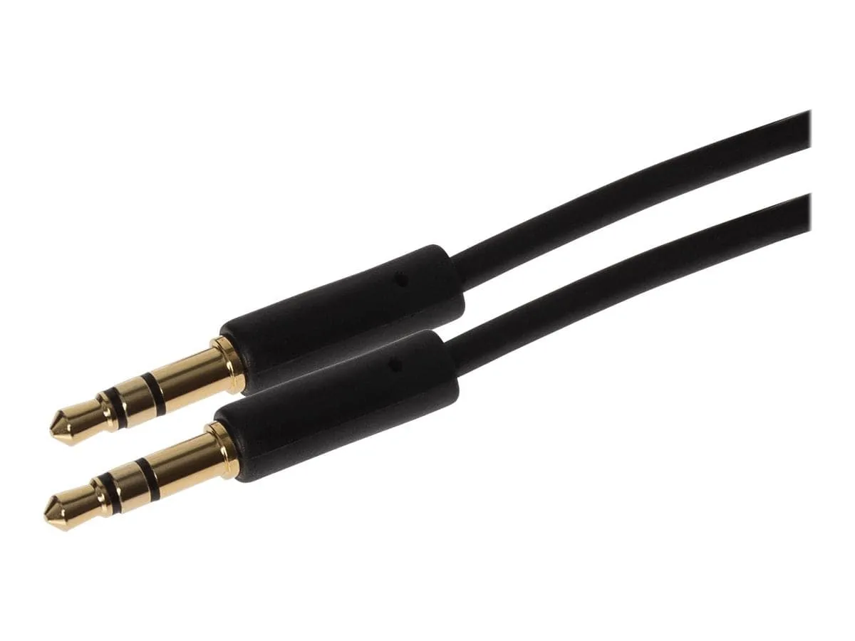 Maplin 3.5mm Aux Stereo 3-Pole Jack Plug to 3.5mm 3-Pole Jack Plug Cable - Black, 3m