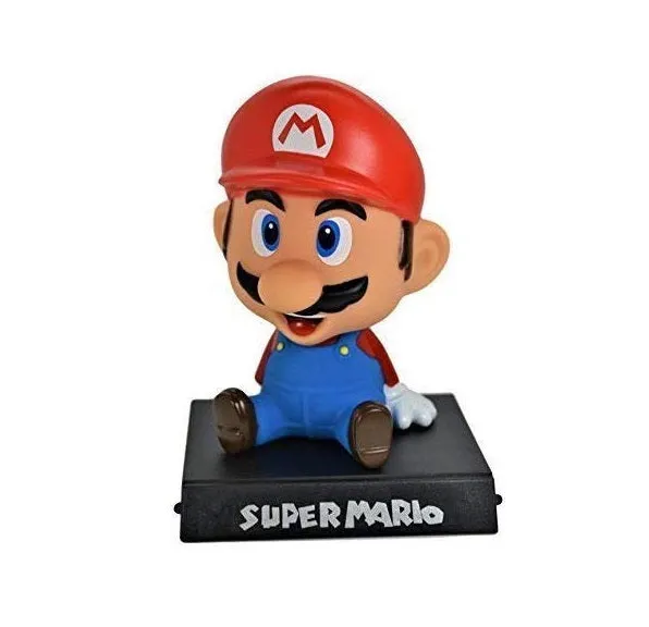 Mario Bobblehead with Mobile Holder | Super Mario Game | 13.5 cms|