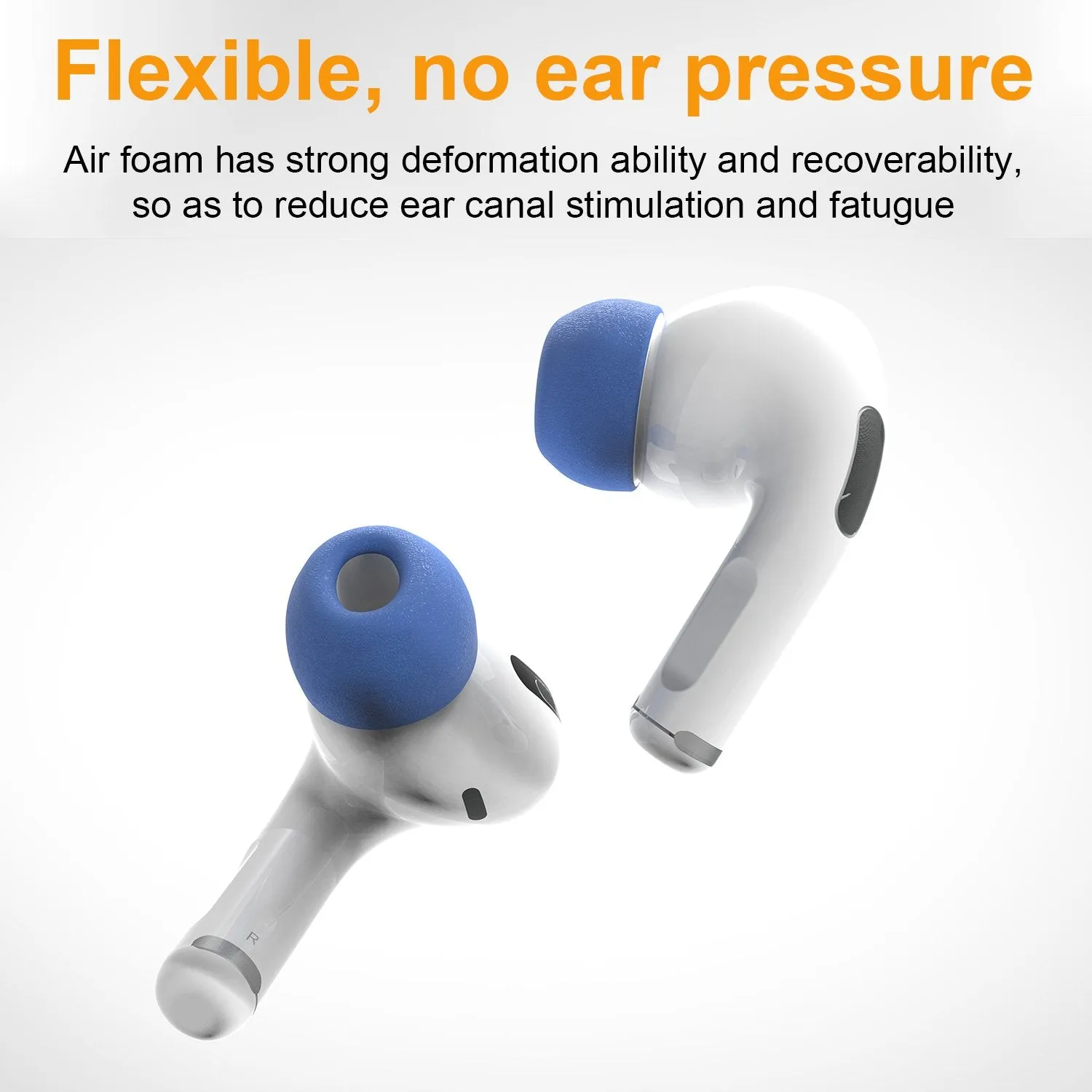 Memory Foam Replacement Earbud Tips, Compatible with AirPods Pro