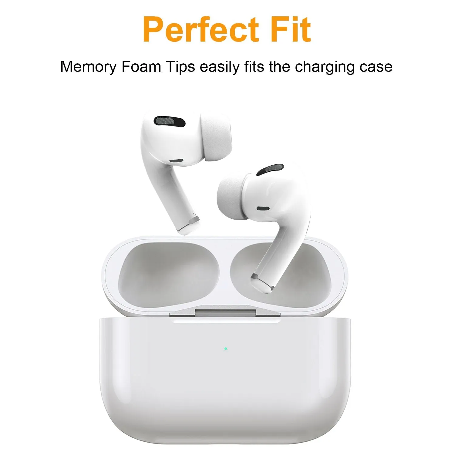 Memory Foam Replacement Earbud Tips, Compatible with AirPods Pro