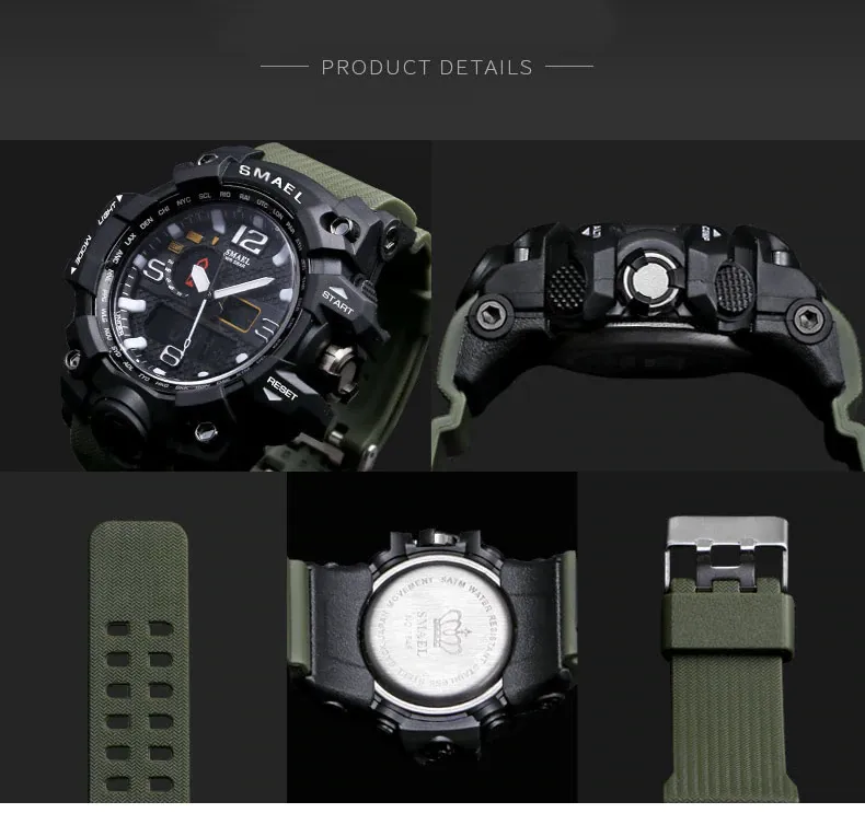 Military Watch 50m Waterproof LED