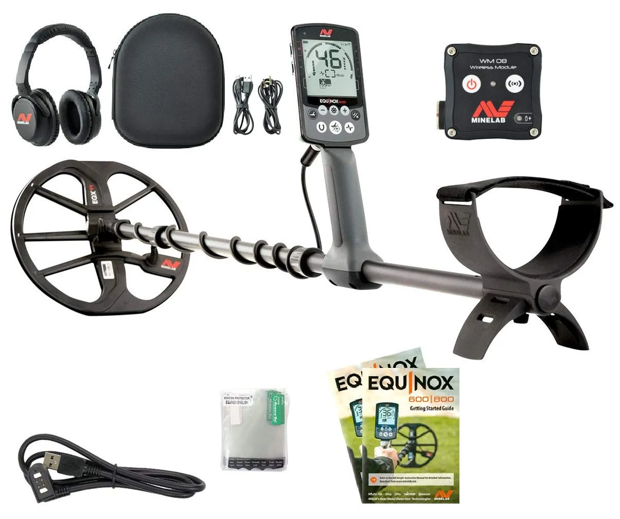 Minelab Equinox 800 Metal Detector, Black