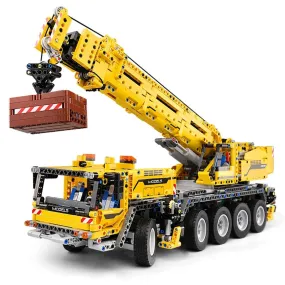 MOC  Compatible  MK 13107 Technical Car MOC-0853 Motor Power Mobile Crane MK II Truck Model Building Blocks Bricks toys Kids