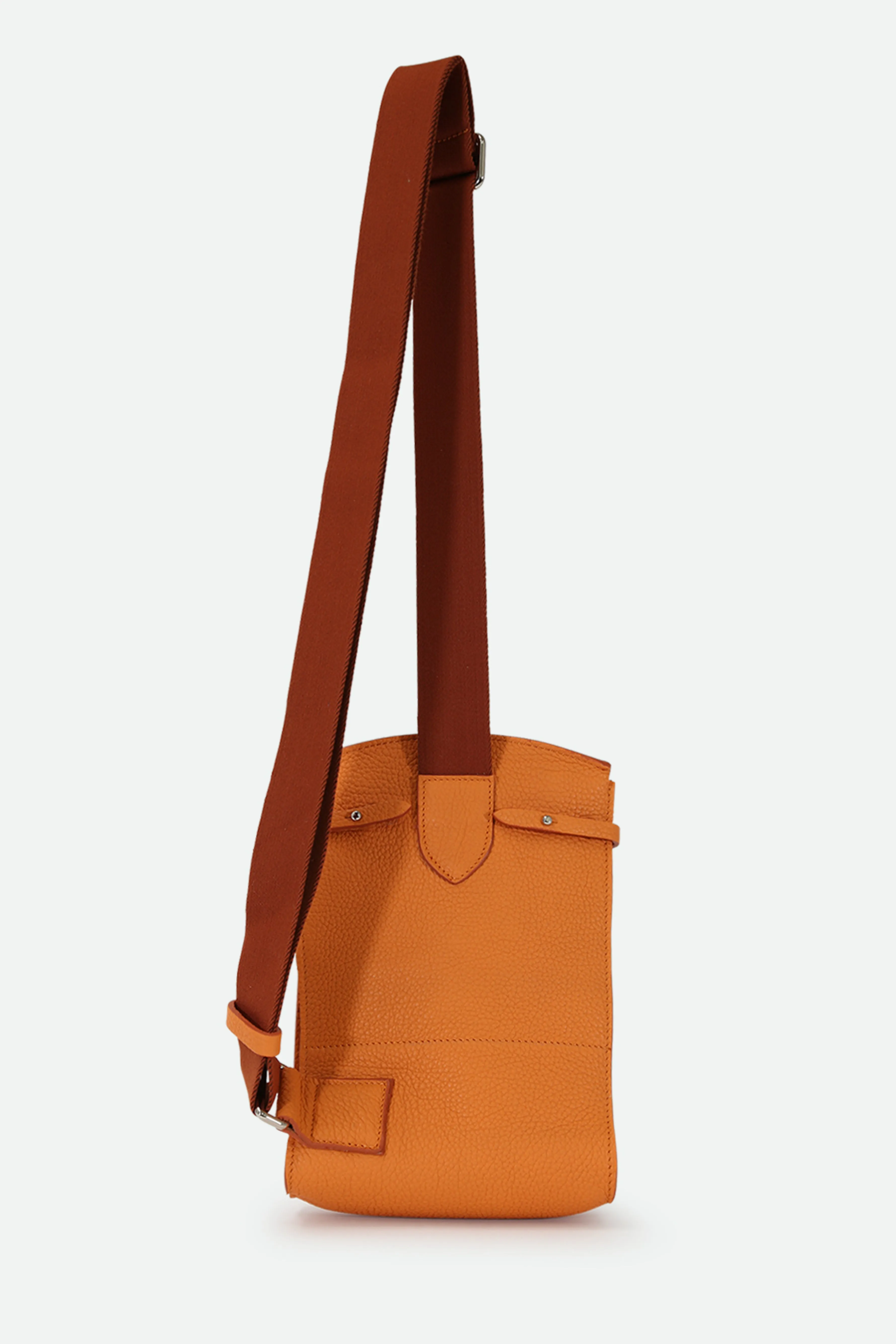 MONZA ITALIAN LEATHER CROSSBODY ORANGE