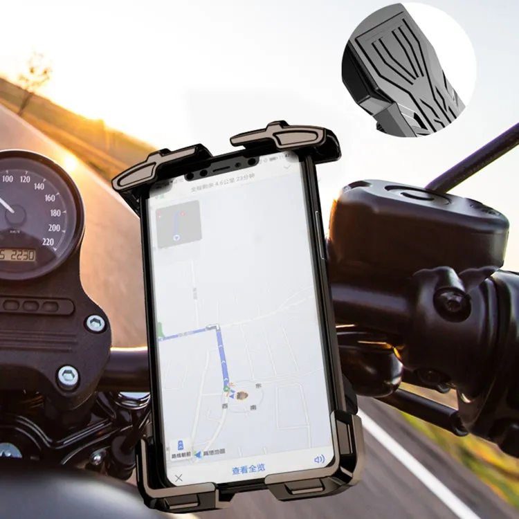 Motorcycle / Bicycle Outdoor Mobile Phone Riding Holder(Black)