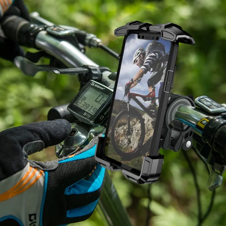 Motorcycle / Bicycle Outdoor Mobile Phone Riding Holder(Black)