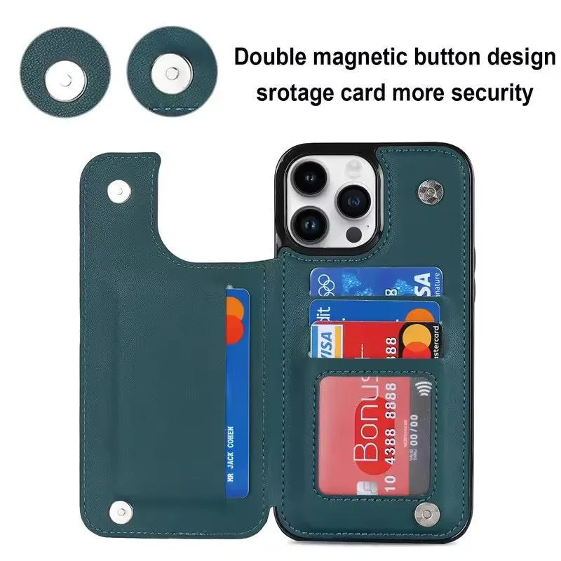 Multifunctional Wallet Mobile Phone Case for Apple  iPhone 11- Green