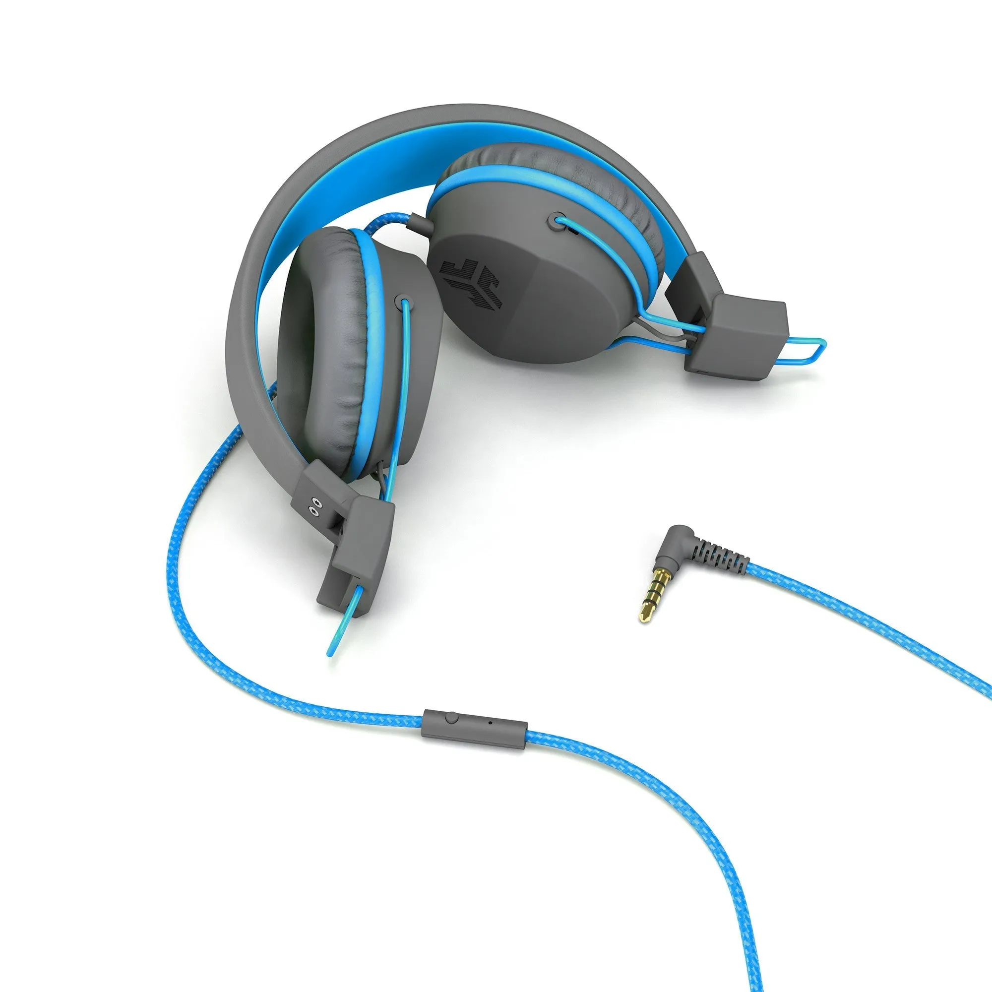 Neon Wired On-Ear Headphones Graphite/Blue