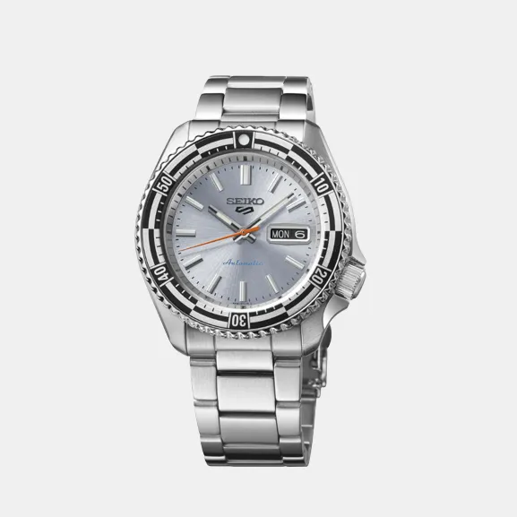 New 5 Sports Men's Silver  Automatic Stainless Steel Watch SRPK09K1