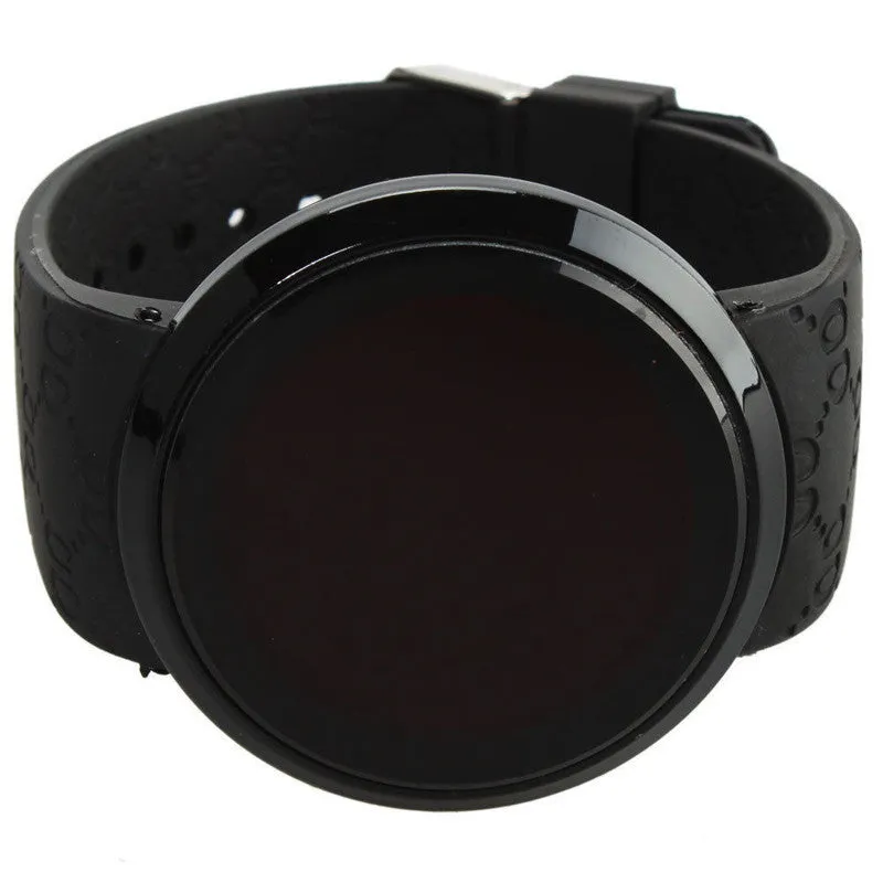 New Arrival Hot Fashion Waterproof LED Touch Screen Day Date Silicone Digital Watch For Men