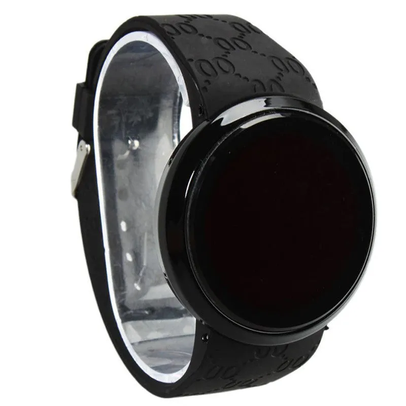 New Arrival Hot Fashion Waterproof LED Touch Screen Day Date Silicone Digital Watch For Men