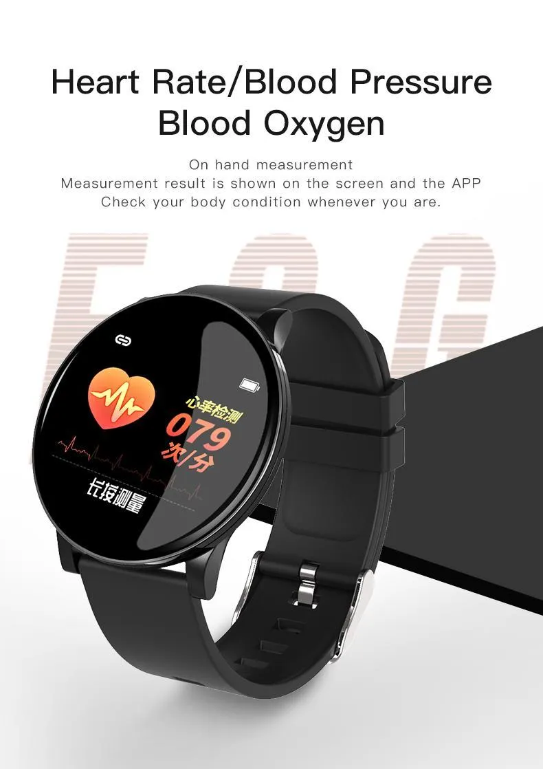 New Fitness Bracelet Heart Rate Monitor Tracker Smartwatch Waterproof Wrist Digital Watch For iPhone Android Gifts