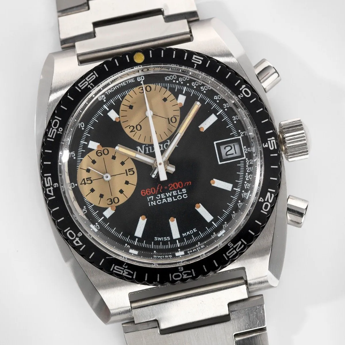 Nivada Sports Chrono Rare Singer Exotic ‘Newman’ Dial