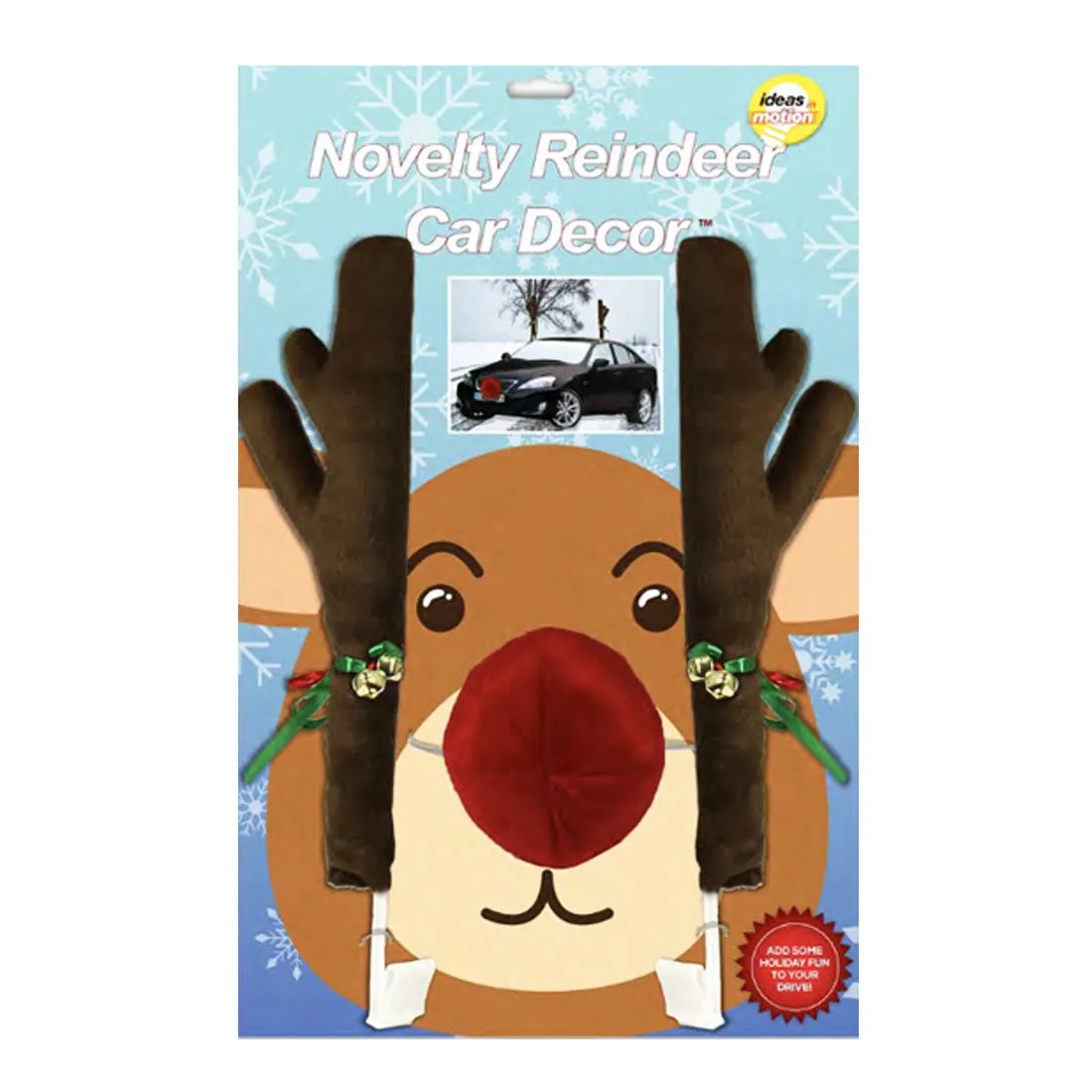 Novelty Reindeer Car Decorating Kit – Festive Holiday Fun