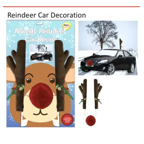 Novelty Reindeer Car Decorating Kit – Festive Holiday Fun