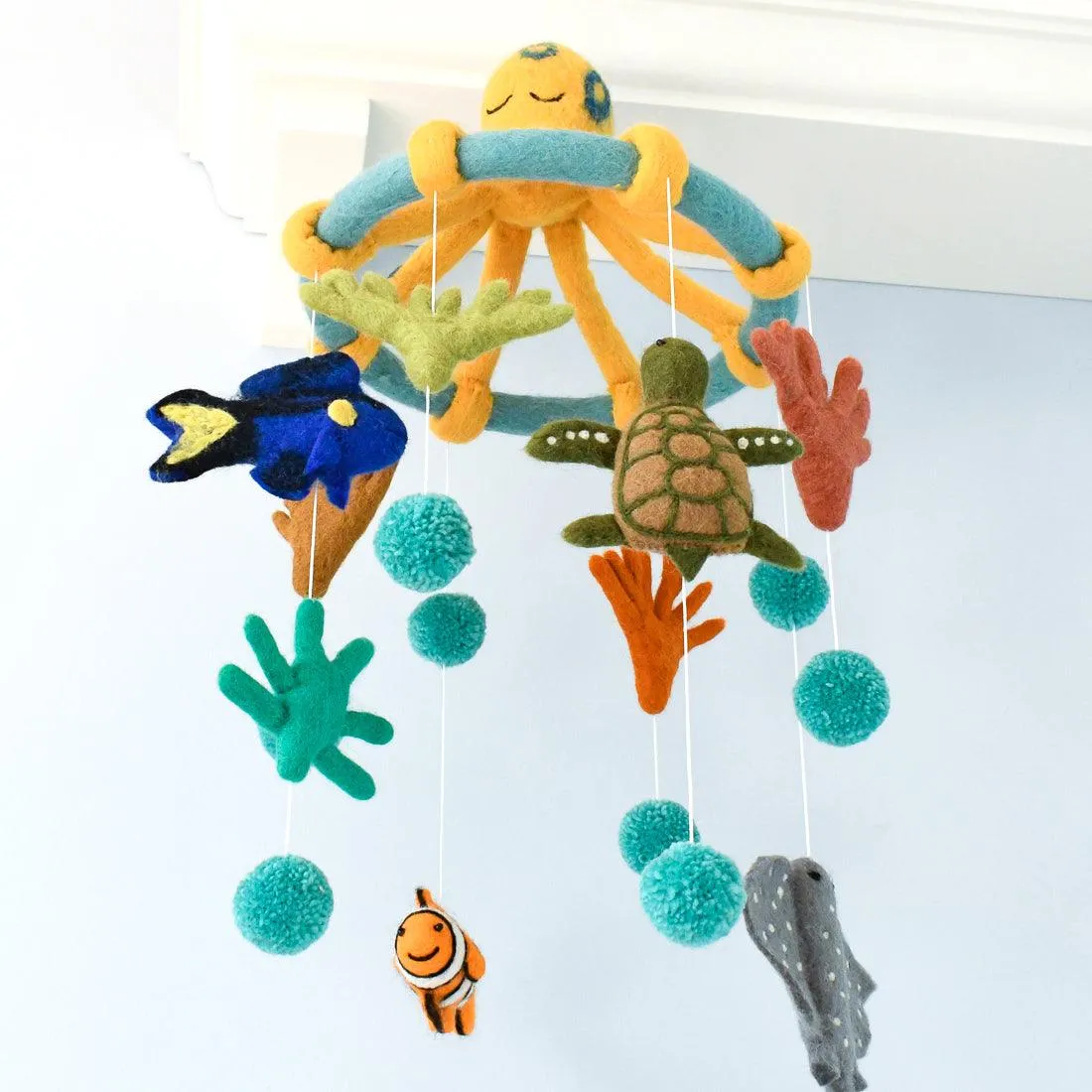 Nursery Cot Mobile - Coral Reef Sea Creatures - Great Barrier Reef