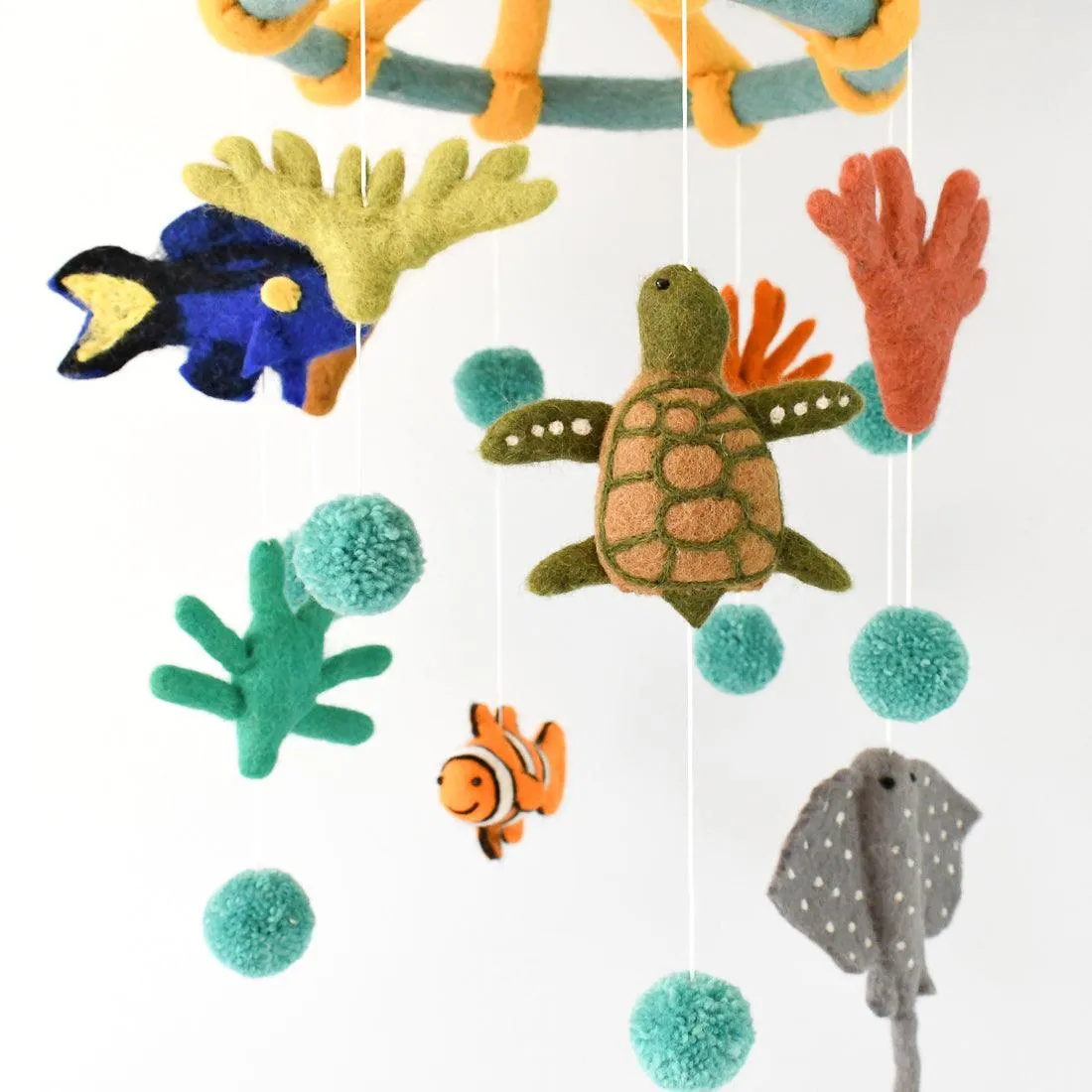 Nursery Cot Mobile - Coral Reef Sea Creatures - Great Barrier Reef