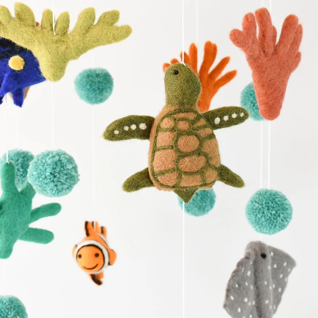 Nursery Cot Mobile - Coral Reef Sea Creatures - Great Barrier Reef