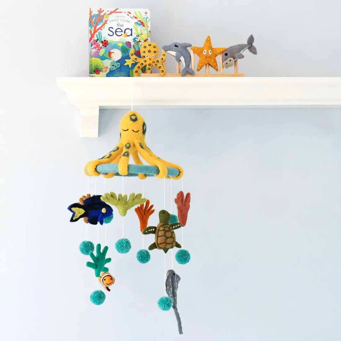 Nursery Cot Mobile - Coral Reef Sea Creatures - Great Barrier Reef