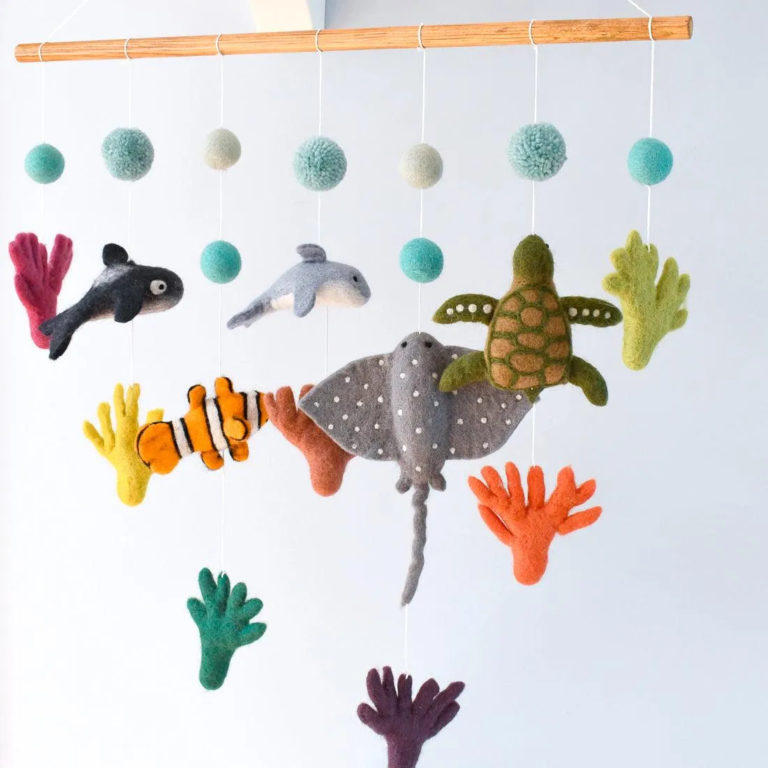 Nursery Cot Mobile Hanging - Coral Reef