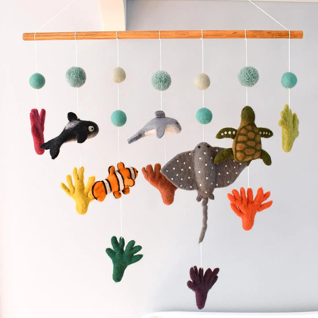 Nursery Cot Mobile Hanging - Coral Reef