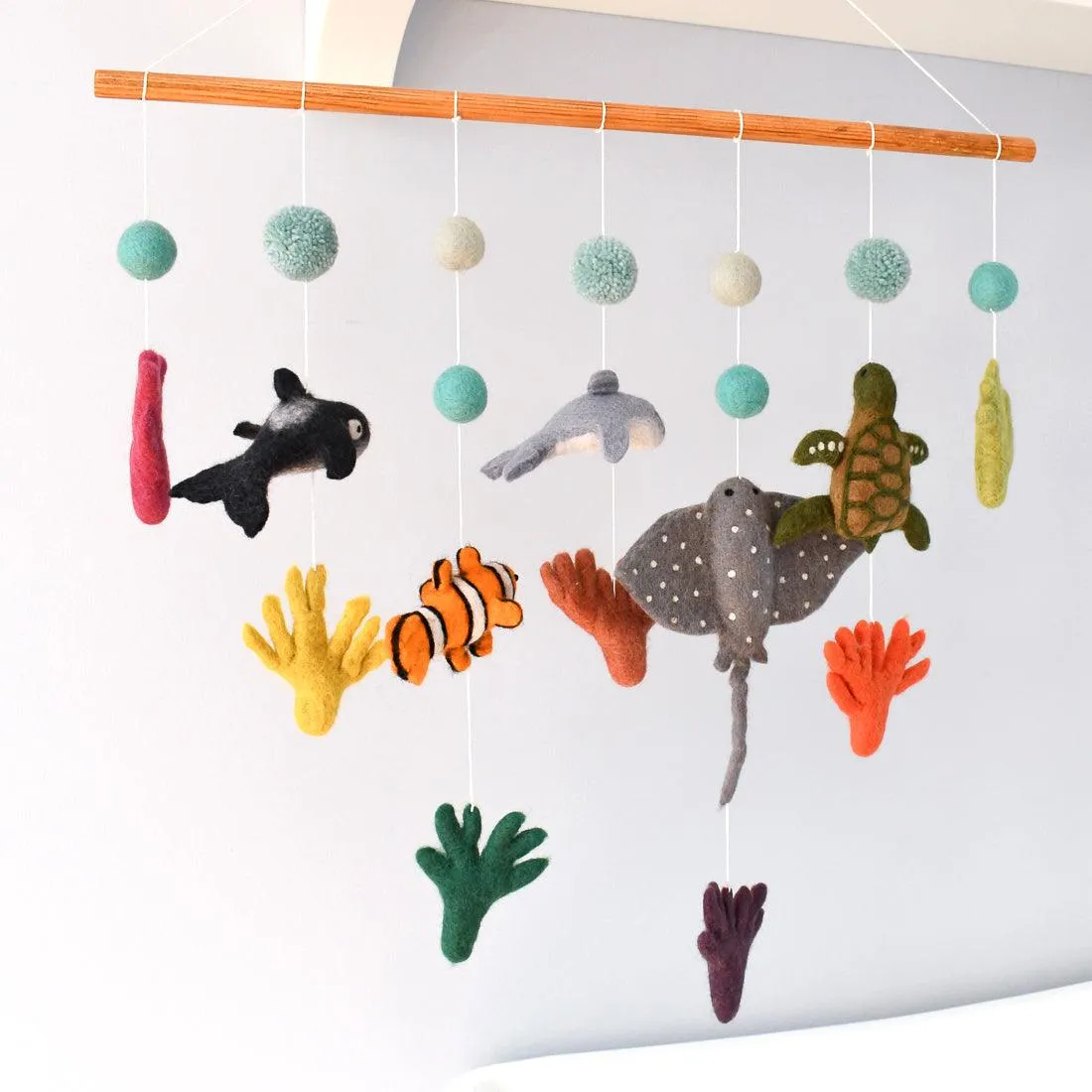 Nursery Cot Mobile Hanging - Coral Reef