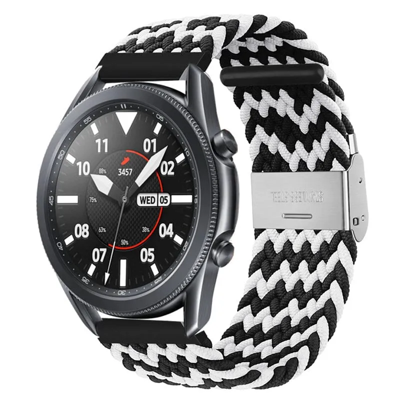 Nylon Braided Loop Watch Straps Compatible with the Garmin Vivomove HR & HR Sports