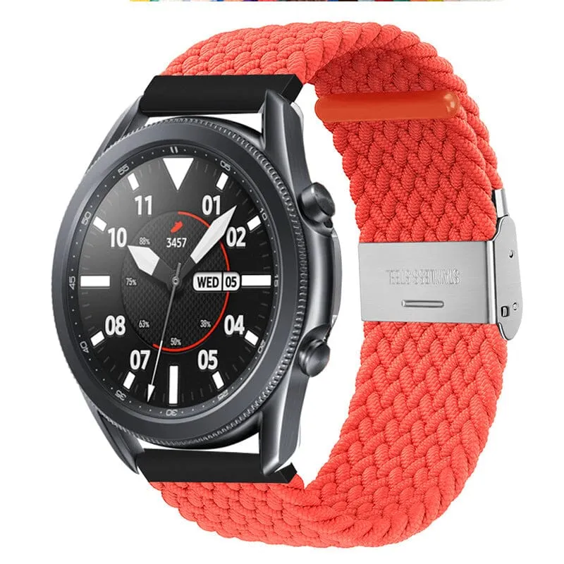 Nylon Braided Loop Watch Straps Compatible with the Garmin Vivomove HR & HR Sports