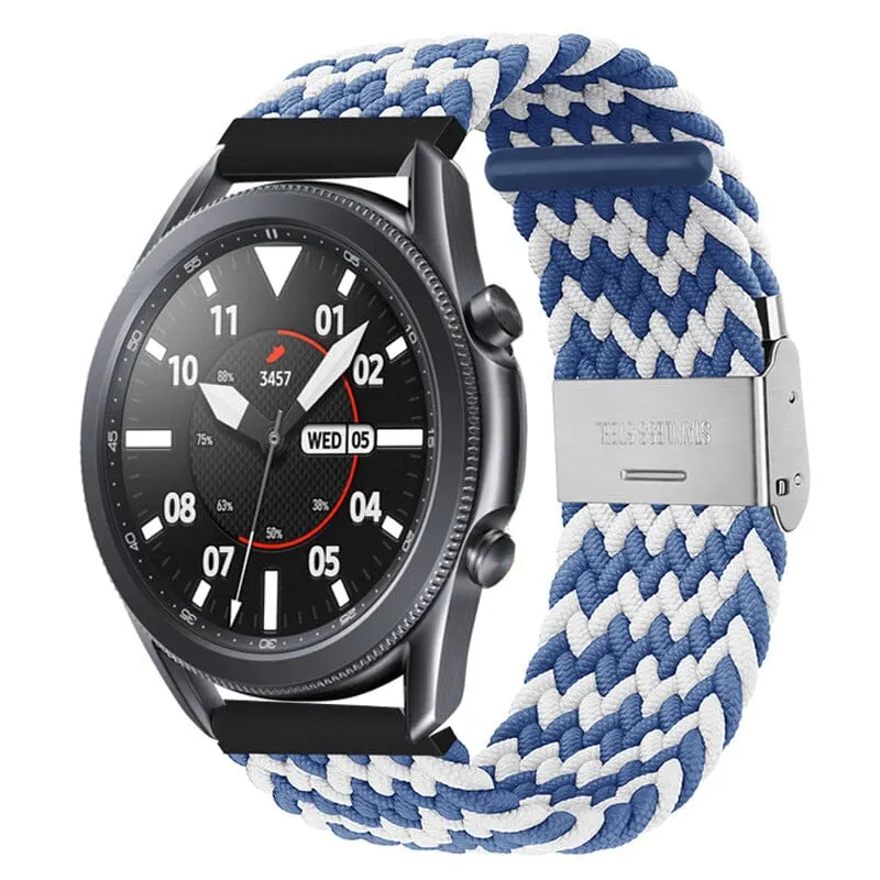 Nylon Braided Loop Watch Straps Compatible with the Garmin Vivomove HR & HR Sports