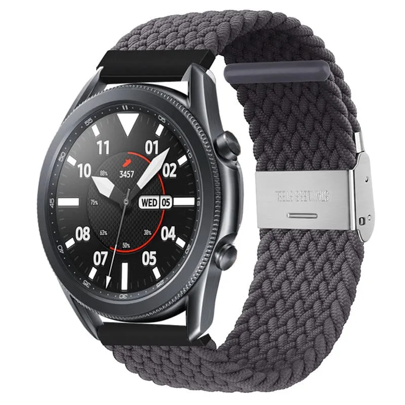 Nylon Braided Loop Watch Straps Compatible with the Garmin Vivomove HR & HR Sports