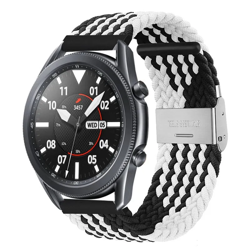 Nylon Braided Loop Watch Straps Compatible with the Garmin Vivomove HR & HR Sports