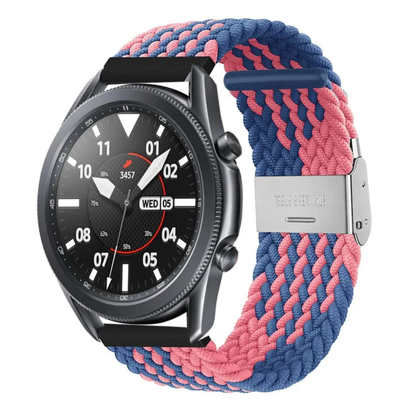 Nylon Braided Loop Watch Straps Compatible with the Garmin Vivomove HR & HR Sports