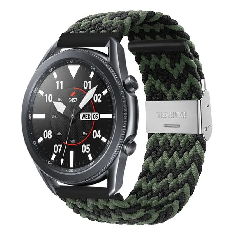 Nylon Braided Loop Watch Straps Compatible with the Garmin Vivomove HR & HR Sports