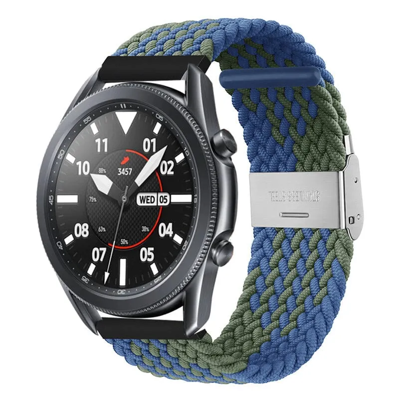 Nylon Braided Loop Watch Straps Compatible with the Garmin Vivomove HR & HR Sports