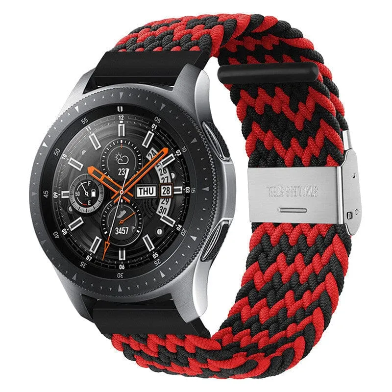 Nylon Braided Loop Watch Straps Compatible with the Garmin Vivomove HR & HR Sports