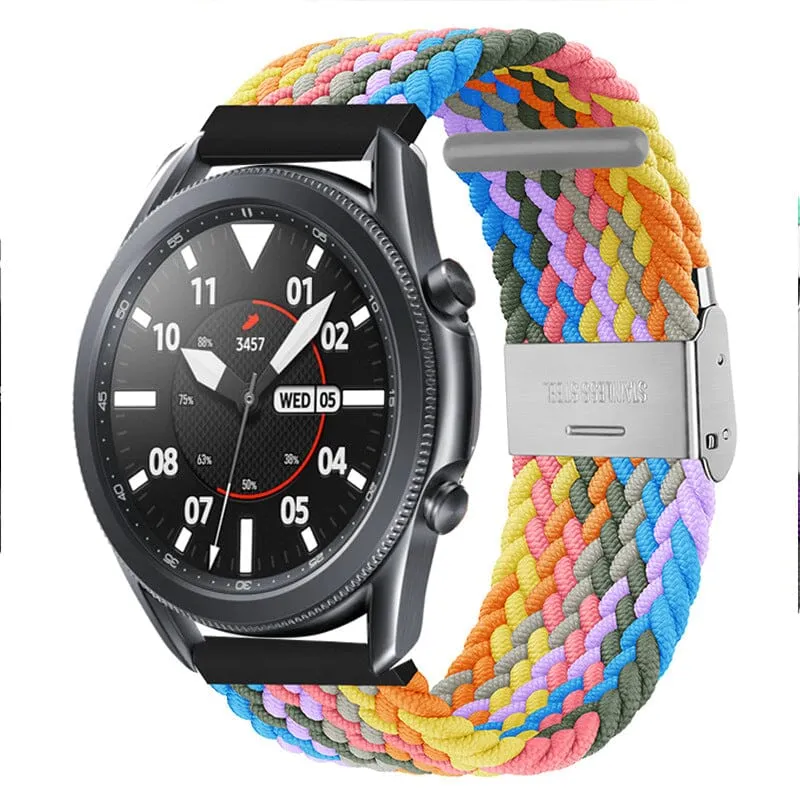 Nylon Braided Loop Watch Straps Compatible with the Garmin Vivomove HR & HR Sports