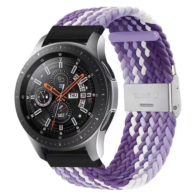 Nylon Braided Loop Watch Straps Compatible with the Garmin Vivomove HR & HR Sports