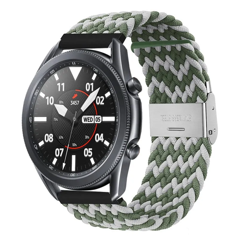 Nylon Braided Loop Watch Straps Compatible with the Garmin Vivomove HR & HR Sports